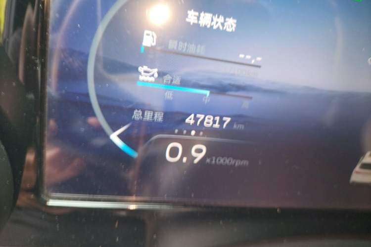 Used Geely Auto Monjaro L 2021 2.0TD High-Power Automatic All-Wheel-Drive Flagship Version Odometer Close Up