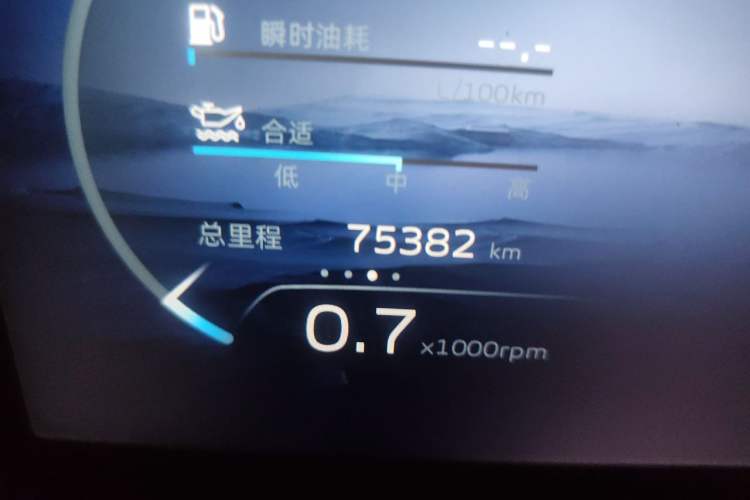 Used Geely Auto Monjaro L 2021 2.0TD High-Power Automatic All-Wheel-Drive Flagship Version Odometer Close Up