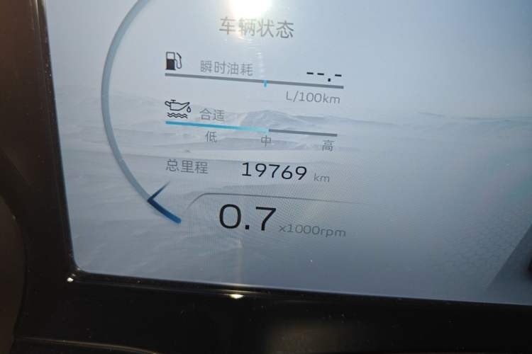Used Geely Auto Monjaro L 2021 2.0TD DCT EVO Two-Wheel Drive Smart Luxury Version Odometer Close Up