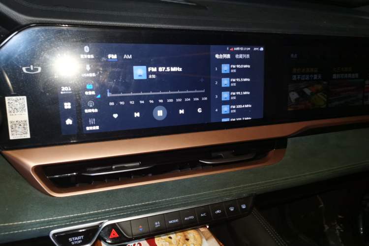 Used Geely Auto Monjaro L 2021 2.0TD DCT EVO Two-Wheel Drive Prestige Version Audio And AC Panel