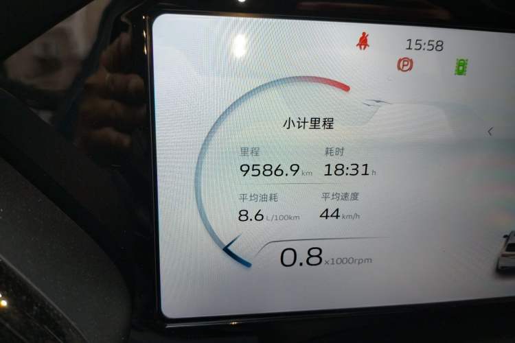 Used Geely Auto Monjaro L 2021 2.0TD DCT EVO Two-Wheel Drive Smart Luxury Version Odometer Close Up