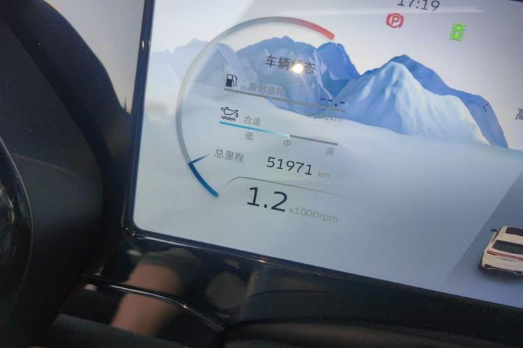 Used Geely Auto Monjaro L 2021 2.0TD High-Power Automatic All-Wheel-Drive Flagship Version Odometer Close Up