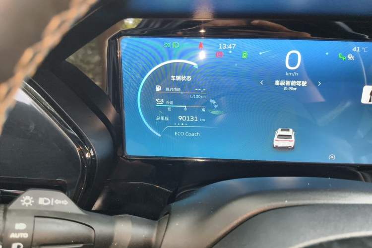 Used Geely Auto Monjaro L 2021 2.0TD DCT EVO Two-Wheel Drive Smart Luxury Version Odometer Close Up