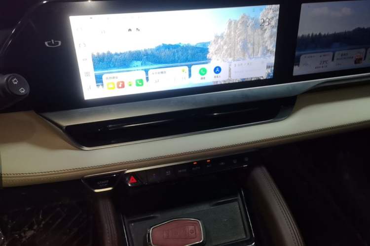 Used Geely Auto Monjaro L 2021 2.0TD DCT EVO Two-Wheel Drive Smart Luxury Version Audio And AC Panel