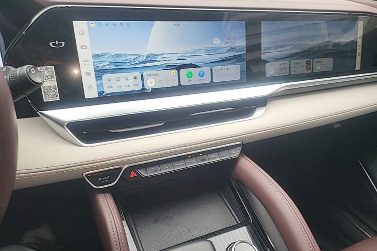 Used Geely Auto Monjaro L 2021 2.0TD DCT EVO Two-Wheel Drive Prestige Version Audio And AC Panel
