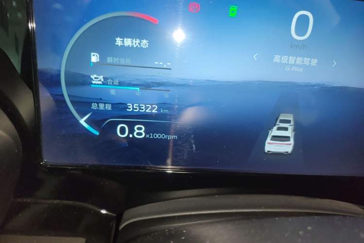 Used Geely Auto Monjaro L 2021 2.0TD High-Power Automatic All-Wheel-Drive Flagship Version Odometer Close Up