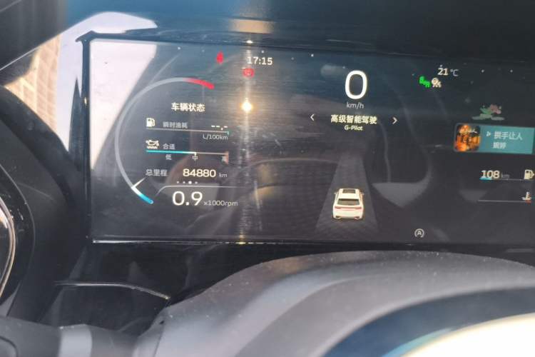 Used Geely Auto Monjaro L 2021 2.0TD DCT EVO Two-Wheel-Drive Flagship Version Odometer Close Up