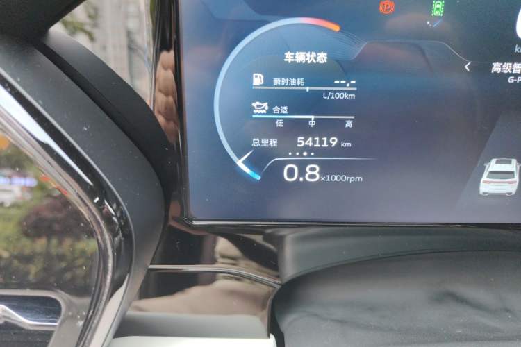 Used Geely Auto Monjaro L 2021 2.0TD DCT EVO Two-Wheel-Drive Flagship Version Odometer Close Up