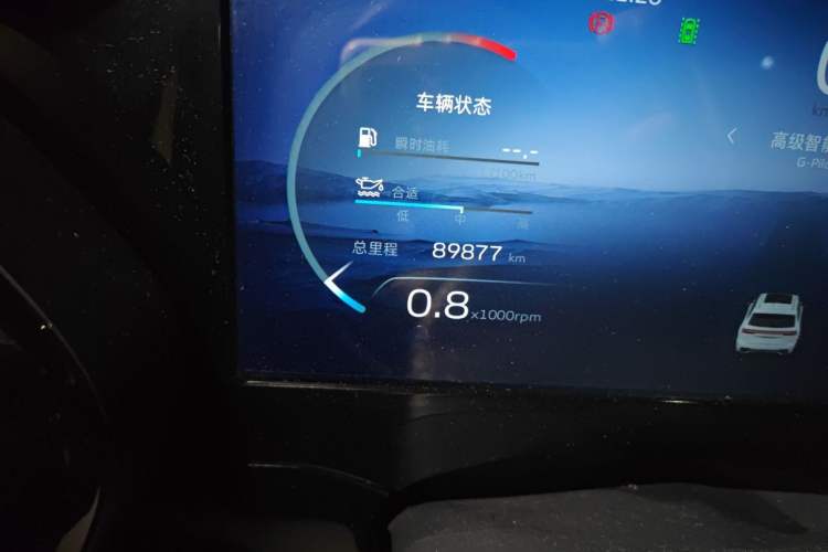 Used Geely Auto Monjaro L 2021 2.0TD DCT EVO Two-Wheel Drive Smart Luxury Version Odometer Close Up