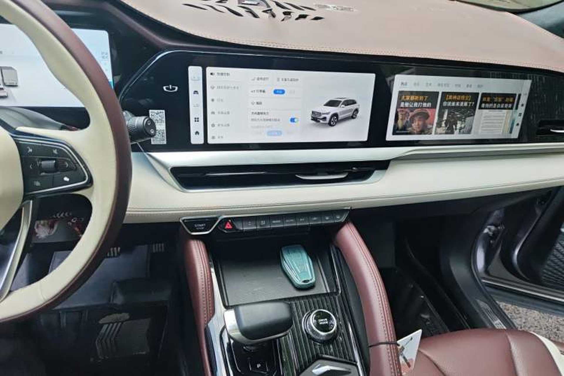 Used Geely Auto Monjaro L 2021 2.0TD High-Power Automatic All-Wheel Drive Luxury Version Audio And AC Panel