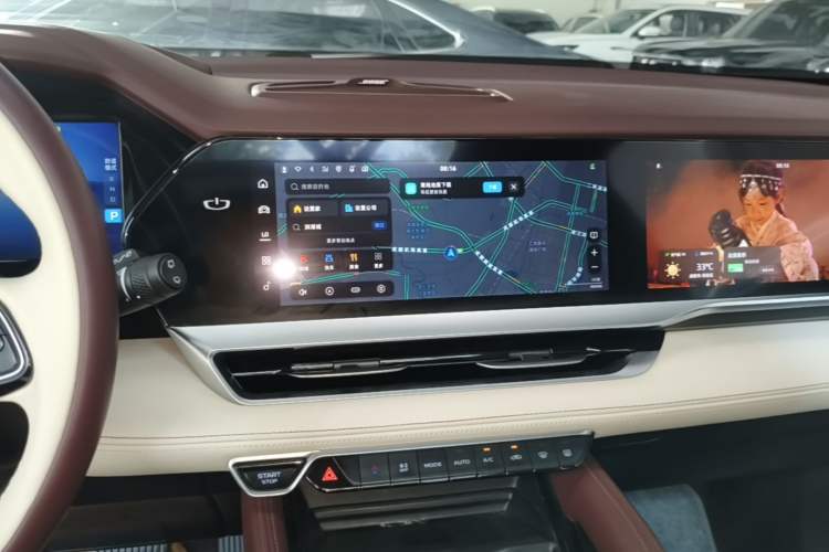 Used Geely Auto Monjaro L 2021 2.0TD DCT EVO Two-Wheel-Drive Flagship Version Audio And AC Panel