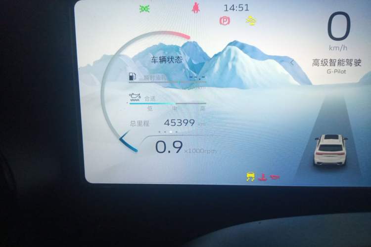 Used Geely Auto Monjaro L 2021 2.0TD High-Power Automatic All-Wheel-Drive Flagship Version Odometer Close Up