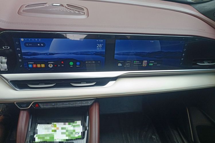 Used Geely Auto Monjaro L 2021 2.0TD High-Power Automatic All-Wheel Drive Luxury Version Audio And AC Panel