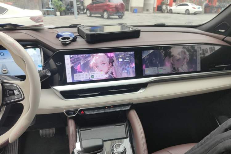 Used Geely Auto Monjaro L 2021 2.0TD DCT EVO Two-Wheel Drive Smart Luxury Version Audio And AC Panel