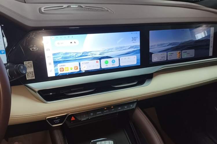 Used Geely Auto Monjaro L 2021 2.0TD DCT EVO Two-Wheel Drive Prestige Version Audio And AC Panel