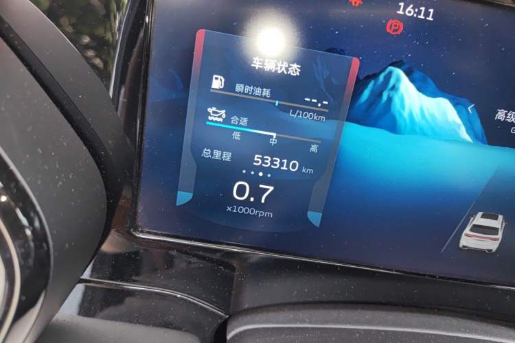 Used Geely Auto Monjaro L 2021 2.0TD DCT EVO Two-Wheel Drive Smart Luxury Version Odometer Close Up