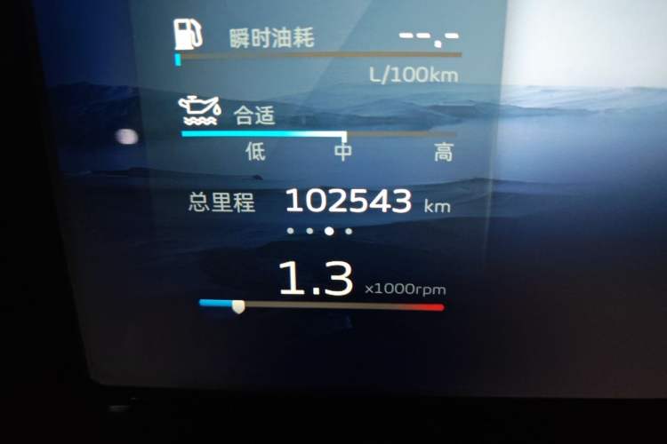 Used Geely Auto Monjaro L 2021 2.0TD High-Power Automatic All-Wheel-Drive Flagship Version Odometer Close Up