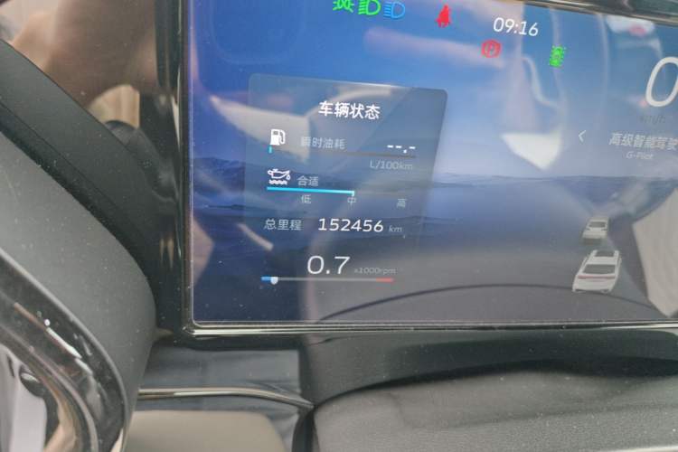 Used Geely Auto Monjaro L 2021 2.0TD DCT EVO Two-Wheel Drive Prestige Version Odometer Close Up