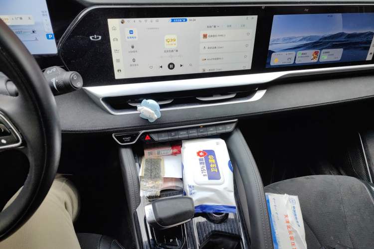 Used Geely Auto Monjaro L 2022 1.5T Thunder Hi·F Plug-in Hybrid Super Rui Audio And AC Panel