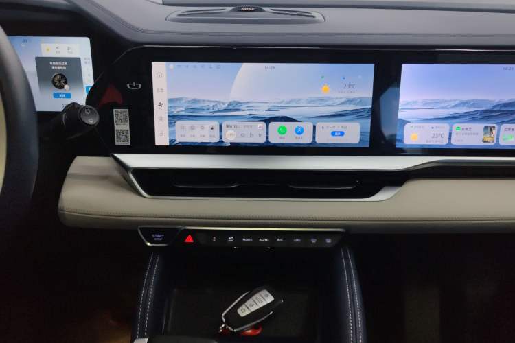 Used Geely Auto Monjaro L 2022 1.5T Leishen Hi·F Plug-in Hybrid Super Xun Audio And AC Panel