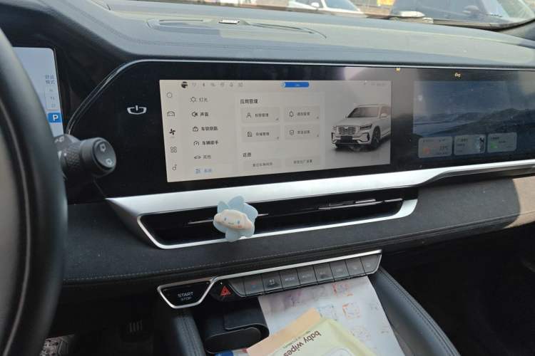 Used Geely Auto Monjaro L 2022 1.5T Thunder Hi·F Plug-in Hybrid Super Rui Audio And AC Panel