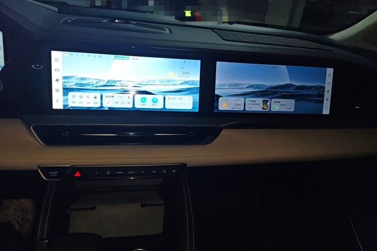 Used Geely Auto Monjaro L 2022 1.5T Thunder Hi·F Plug-in Hybrid Super Rui Audio And AC Panel