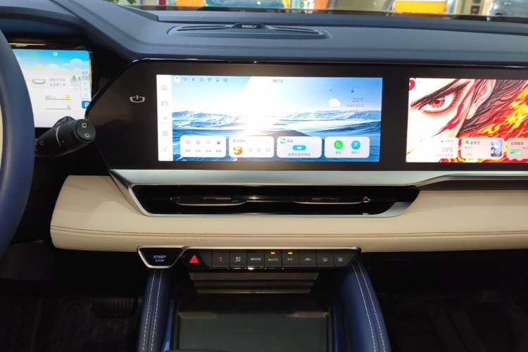 Used Geely Auto Monjaro L 2022 1.5T Leishen Hi·F Plug-in Hybrid Super Xun Audio And AC Panel