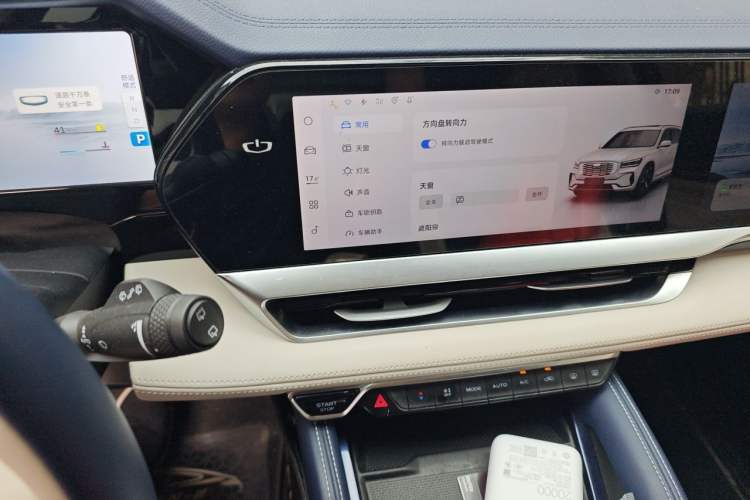 Used Geely Auto Monjaro L 2022 1.5T Leishen Hi·F Plug-in Hybrid Super Xun Audio And AC Panel