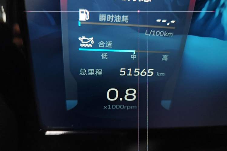 Used Geely Auto Monjaro L 2023 2.0TD High-Power Automatic Two-Wheel Drive Flagship Version Odometer Close Up