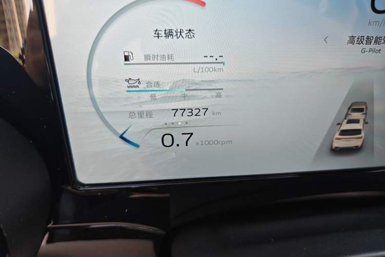 Used Geely Auto Monjaro L 2023 2.0TD High-Power Automatic Two-Wheel Drive Flagship Version Odometer Close Up