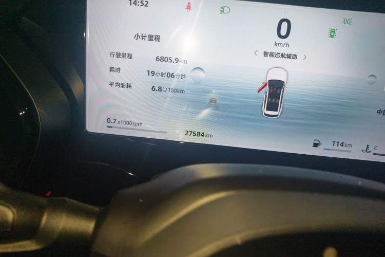 Used Geely Auto Monjaro L 2023 2.0TD High-Power Automatic Two-Wheel Drive Flagship Version Odometer Close Up