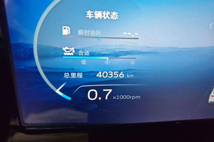 Used Geely Auto Monjaro L 2023 2.0TD High-Power Automatic Two-Wheel Drive Flagship Version Odometer Close Up