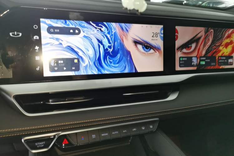 Used Geely Auto Monjaro L 2024 2.0TD DCT EVO Two-Wheel Drive Long-Range Version Audio And AC Panel
