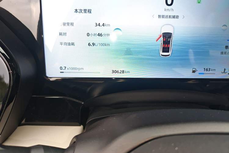 Used Geely Auto Monjaro L 2024 2.0TD High-Power Automatic Two-Wheel Drive Yunqi Version Odometer Close Up