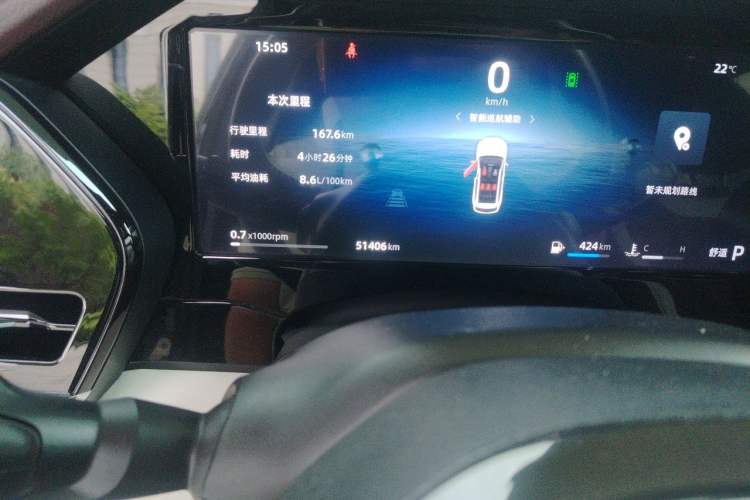 Used Geely Auto Monjaro L 2024 2.0TD High-Power Automatic Two-Wheel Drive Yunqi Version Odometer Close Up