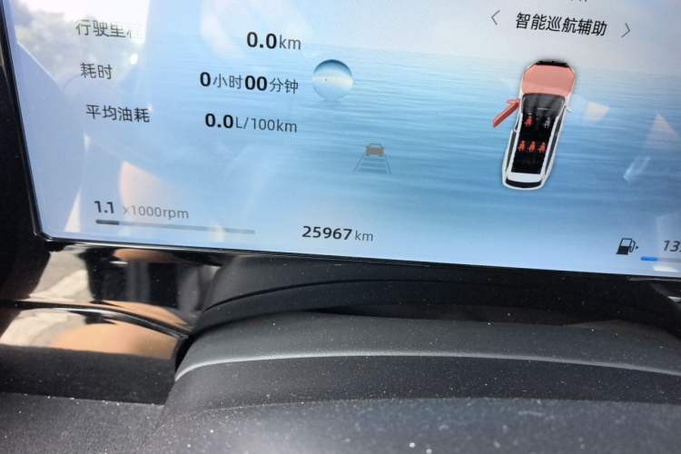 Used Geely Auto Monjaro L 2024 2.0TD High-Power Automatic Two-Wheel Drive Yunqi Version Odometer Close Up