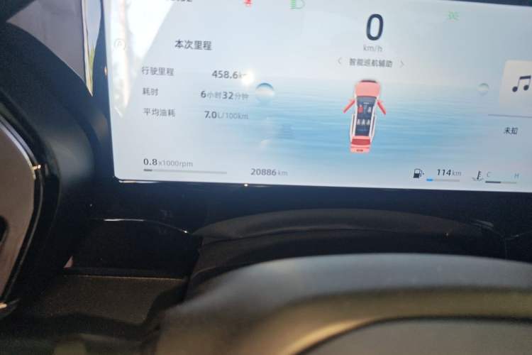 Used Geely Auto Monjaro L 2024 2.0TD DCT EVO Two-Wheel Drive Long-Range Version Odometer Close Up
