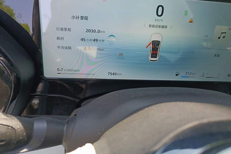 Used Geely Auto Monjaro L 2024 2.0TD High-Power Automatic Two-Wheel Drive Yunqi Version Odometer Close Up