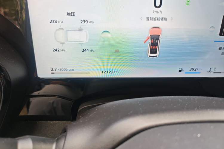 Used Geely Auto Monjaro L 2024 2.0TD High-Power Automatic Two-Wheel Drive Skyline Edition Odometer Close Up