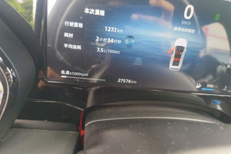 Used Geely Auto Monjaro L 2024 2.0TD DCT EVO Two-Wheel Drive Long-Range Version Odometer Close Up