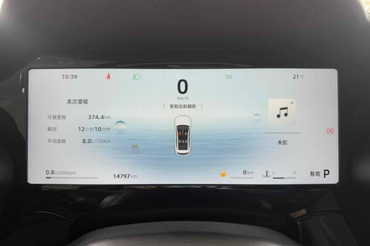 Used Geely Auto Monjaro L 2024 2.0TD High-Power Automatic Two-Wheel Drive Skyline Edition Odometer Close Up