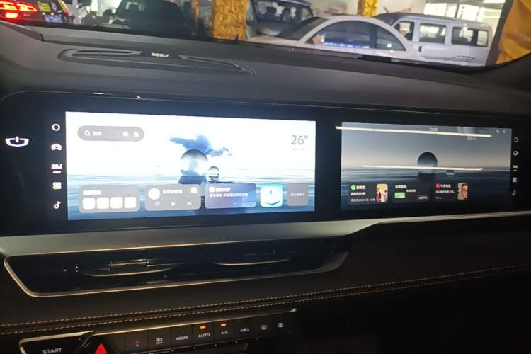 Used Geely Auto Monjaro L 2024 2.0TD DCT EVO Two-Wheel Drive Long-Range Version Audio And AC Panel