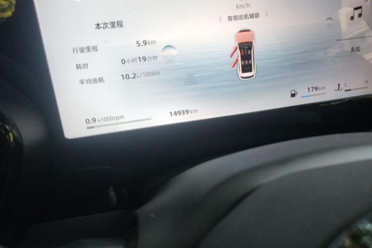 Used Geely Auto Monjaro L 2024 2.0TD High-Power Automatic Two-Wheel Drive Skyline Edition Odometer Close Up