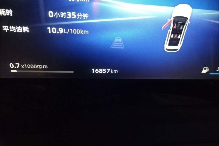 Used Geely Auto Monjaro L 2024 2.0TD High-Power Automatic Two-Wheel Drive Yunqi Version Odometer Close Up