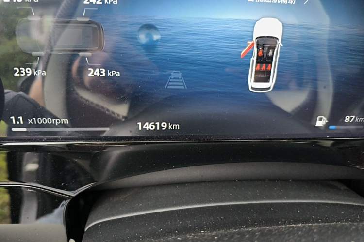 Used Geely Auto Monjaro L 2024 2.0TD High-Power Automatic Two-Wheel Drive Yunqi Version Odometer Close Up