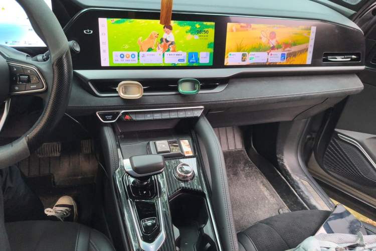 Used Geely Auto Monjaro L 2024 2.0TD High-Power Automatic Two-Wheel Drive Skyline Edition Audio And AC Panel