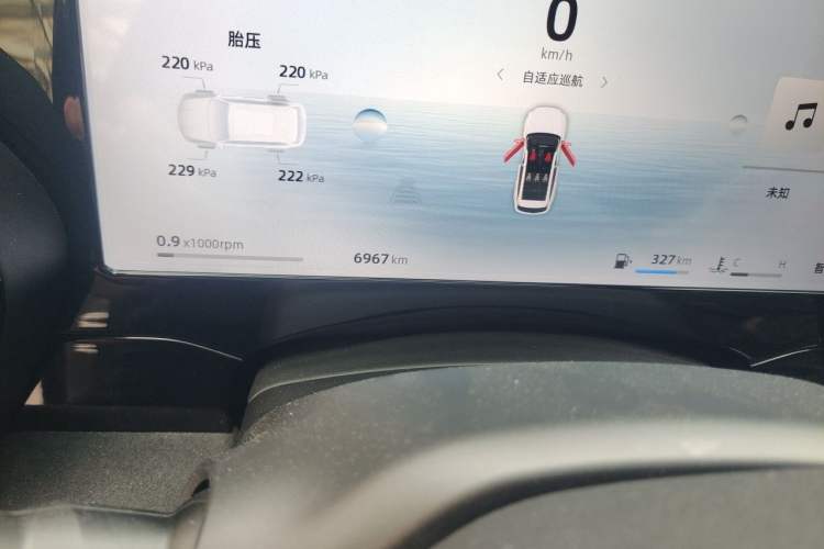 Used Geely Auto Monjaro L 2024 2.0TD High-Power Automatic Two-Wheel Drive Skyline Edition Odometer Close Up