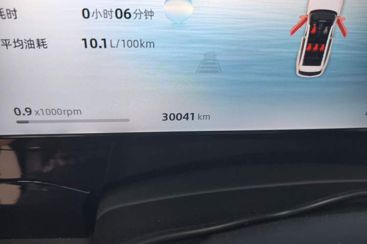 Used Geely Auto Monjaro L 2024 2.0TD High-Power Automatic Two-Wheel Drive Skyline Edition Odometer Close Up