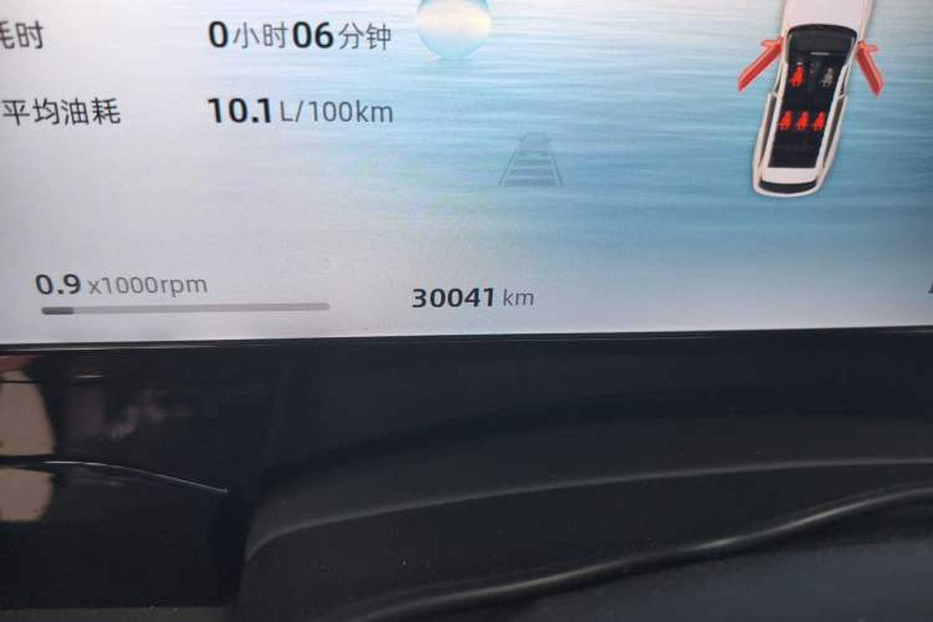 Used Geely Auto Monjaro L 2024 2.0TD High-Power Automatic Two-Wheel Drive Skyline Edition Odometer Close Up