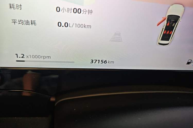 Used Geely Auto Monjaro L 2024 2.0TD High-Power Automatic Two-Wheel Drive Skyline Edition Odometer Close Up